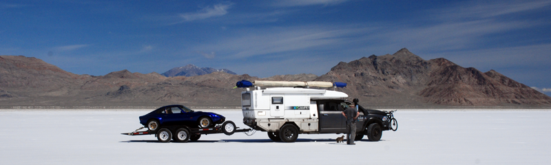 Linda Delp's Bluefire at Bonneville.